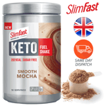 Slimfast Keto Fuel Shake Combines Smooth Mocha Coffee Flavours 350g Pack Of 1-6