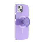 PopSockets: PopCase compatible avec MagSafe - Coque pour iPhone 13 avec un Support PopGrip Slide Repositionnable et une Poignée avec Top interchangeable - Violet