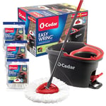 O-Cedar EasyWring System, Cedar, Multicolor, Spin Mop & Bucket with 3 Extra Refills