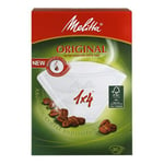 Melitta Kaffefilter 1x4 Hvid pakke med 80 stk.