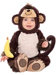 Amscan - Costume enfant petit singe coquin, déguisement bébé, Carnaval, Fête à thème, Multicore