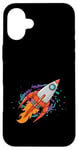 Coque pour iPhone 16 Plus Exploration de galaxies lointaines dans un vaisseau spatial