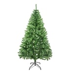 SOLAGUA NAVIDAD Sapin de Noël Artificiel de Feuilles de Guirlandes, Arbres 120-210cm avec Support Métallique (Vert Pailleté, 210cm 668Tips)