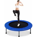 Mini Trampoline Fitness Pliable, Trampoline de Sport Silencieux pour Interieur et Exterieur avec Tapis de Securite, Charge Max 100KG, pour Adultes et