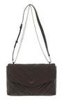 DKNY Women's Madison Large Envelope Flap Shoulder Bag with Adjustable Chain Strap in Lamb Nappa Leather, Truffle