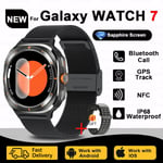 Samsung Galaxy Watch 7 Ultra Uusi Gps Track Smart Watch Miesten Amoled Aina Näyttö Kello Bt Talk Nfc Urheilu Älykellot Naiset_Black mesh belt_Galaxy Watch 7 Ultra