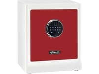 Basi Mysafe Premium 350, Frittstående Safe, Rød, Hvit, Elektronisk, Kode, Fingeravtrykksleser, 1 Hyller, Batteri, Aa