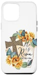 Coque pour iPhone 13 Pro Max He Is Risen Imprimé Léopard Croix Amour Printemps Chrétien Pâques