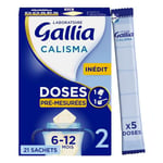 Laboratoire Gallia – Lait en poudre Calisma 2 (6-12mois) DOSES PRÉ-MESURÉES, SIMPLE, PRÉCIS, PRATIQUE - 21 sachets de 5 doses (504g)