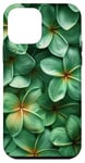 iPhone 12 mini Green Frangipani Flowers Plumeria Flower Pretty Garden Case