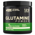 Optimum Nutrition Glutamine Powder, l-Glutamine Amino Acid Powder, Food Supplement, Pre and Post Workout Shake, Unflavoured, 123 Servings, 630 g