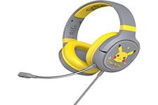 OTL Technologies Pokémon Pikachu Grey Pro G1 Gaming Headphones