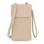 UTO Portefeuille Porte Monnaie Femme Sac À Bandoulière en PU Cuir Souple Téléphone Portable Mini Pochette Porte Carte Épaule Portefeuille Sac pour Cadeau de Noël Saint-Valentin