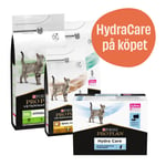Veterinärfoder från Purina Pro Plan Katt + HydraCare på köpet - EN St/Ox Gastrointestinal 5 kg + HydraCare 10 x 85 g