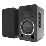 Bookshelf Speaker with Bluetooth, HDMI, Optical, RCA - AZATOM Equinox 2 M4 Black