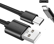 Câble de charge USB C 0,5 m pour chargeur Samsung USB A vers USB C Type C Charge rapide 3 A 15 W Android Huawei,Xiaomi,Nokia,Motorola - Câble USB C ultra durable noir