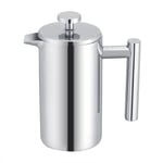 AU 350ML Double Wall Stainless Steel Coffee Maker French Press Tea Pot With New