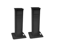 2x Stage Stand variable incl. Cover and Bag, black