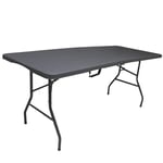 WERKA PRO Table Pliante rectangulaire Grise 180 x 74 x 74 cm