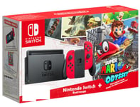 Switch & Super Mario Odyssey - Console de jeux portables 15,8 cm (6.2 ) 32 Go Écran tactile Wifi Gris, Rouge - Neuf