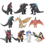 10-pack Godzilla Filmmonster Godzilla Vs. Kong Leksak, Raton Mosla King Kidora, Trehövdad Drakkrysspusselstjärna Handgjorda Dockdekorationer King of the Mon