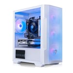 AWD-IT M100R White, AMD Ryzen 5 5500, NVIDIA RTX 4060 8GB - Windows 11 Next Day Gaming PC