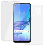 Tumundosmartphone Coque Complet Transparent PC+TPU Full Corps 360 pour Oppo A53 / A53s