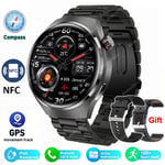 2024 Mens Smart Watches Health Monitor Bluetooth Call NFC GPS Tracker Waterproof