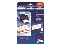 Avery Zweckform C2358 - Mat - blanc - DL (210 x 99 mm) - 260 g/m² - 75 carte(s) (25 feuille(s) x 3) cartes de visite