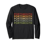 Retro Portsmouth England UK, English Pride, Portsmouth Long Sleeve T-Shirt