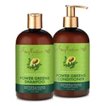 Shea Moisture Power Greens Shampoo and Conditioner Moringa Avocado 384ml / 13 oz