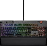 ASUS ROG Strix Flare II Clavier de Jeu mécanique (Disposition Allemande, taux d'interrogation 8000 Hz, éclairage RVB, commutateurs ROG NX)