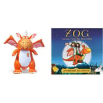 Zog the dragon 9inch Plush Soft Toy, Orange & Zog and the Flying Doctors