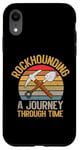 Coque pour iPhone XR Collection de minéraux Rockhounding : un voyage dans le temps