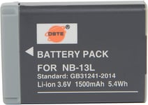 Rechange Batterie Compatible pour NB-13L PowerShot G5X G7X G9X, G5X Mark II, G7X Mark II, SX620 HS, SX720 HS, SX730 HS, SX740 HS