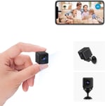 Camera Espion, Wifi 4K Hd Mini Caméra De Surveillance Interieur/Extérieur Sans Fil Avec Enregistrement Longue Batteries Avec Mini Cachée Détection Mouvement Spy Cam Vision Nocturne (Xs) (S)