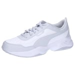 PUMA Femme Cilia Mode Sneaker, Silver Mist White, 40.5 EU