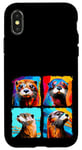 iPhone X/XS Otter Pop Art Colorful Drawing Painting Case