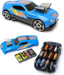 Hot Wheels Car Storage 2in1 Race N Haul free wheel Car Storage case with Retrac