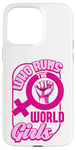 Coque pour iPhone 15 Pro Max Qui dirige la World Girls Gender Equality Feminist Pride