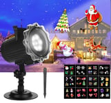 Projecteur Laser Luminaire Lumières de Noël pour Décoration 12 Cartes Dessins