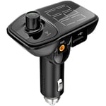 Bluetooth FM Transmitter,  Radio Car Receiver Adapter Kit With Hand-5572