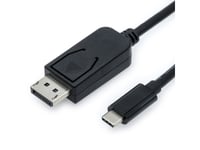 Value 11.99.5845, 1 M, Usb Type-C, Displayport, Hankoppling, Hankoppling, Rak