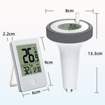 Aiducho - Thermomètre Piscine Numérique Flottant sans Fil Radio, Thermomètre de Température d'Eau Electronique avec Récepteur Numérique, Ecran lcd