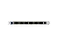 Ubiquiti UniFi Switch PRO 48 - Switch - L3 - Administreret - 48 x 10/100/1000 + 4 x 10Gb Ethernet SFP+ - monterbar på stativ - AC 120/230 V / DC 11,5 V
