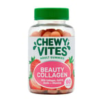 Chewy Vites Beauty Collagen 60 Gummy Vitamins |Hydrolised Collagen, CoQ10, Biotin + Vitamins | 1 Month Supply | Real Fruit Juice | Berry Flavour | 2-a-Day |