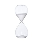 5/30/60 minuter Rund Sand Timer Personlighet Glas Timglas Ornament Nyhet Tidshanteringsverktyg Wh qd White 5 Minutes