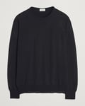 Morgano Extra Fine Merino Wool Crewneck Black