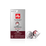 Boite de 10 Capsules café Illy Torrefaction Intense 8911 Argent et Bordeaux