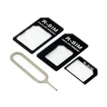 Adaptateur de Carte SIM 3 en 1 pour CROSSCALL Trekker-X4 Smartphone Micro-SIM Nano-SIM Universel